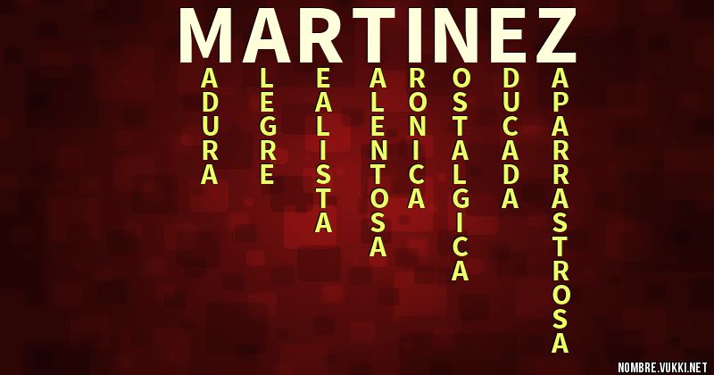 Acróstico martinez