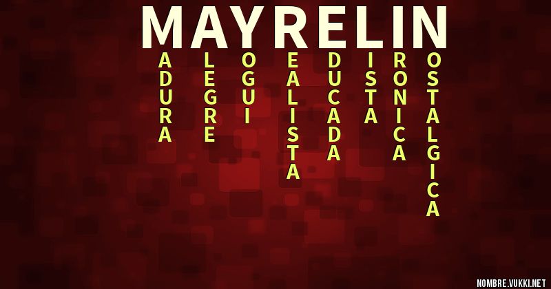 Acróstico mayrelin