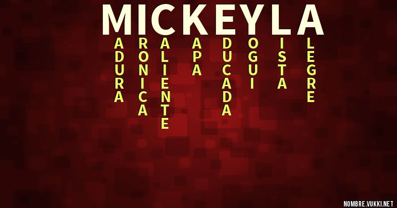 Acróstico mickeyla