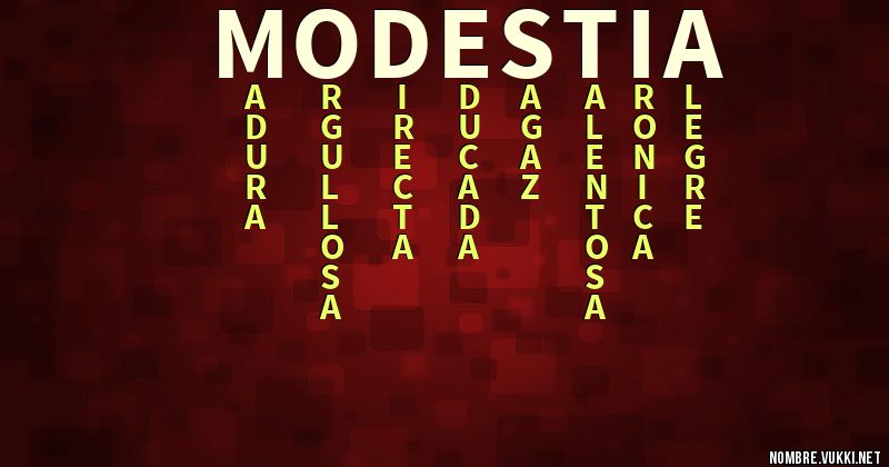 Acróstico modestia
