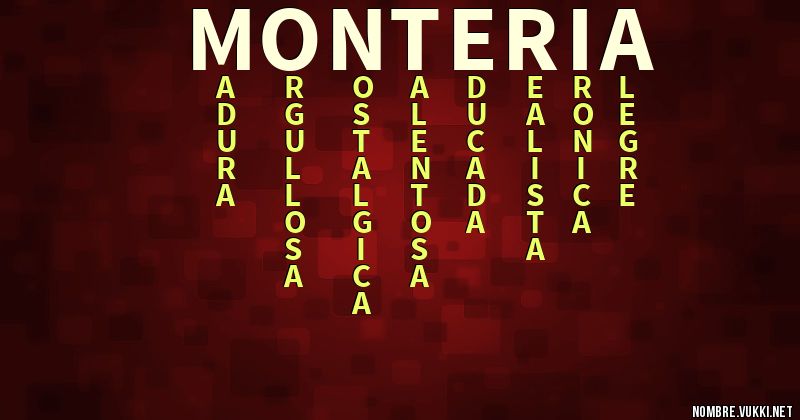 Acróstico monteria