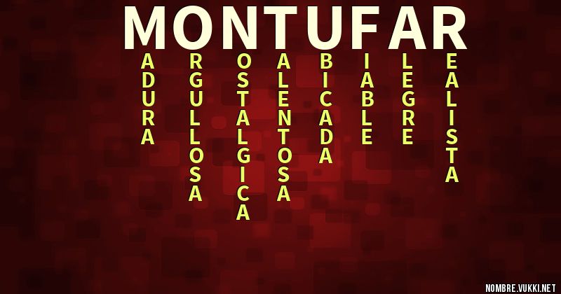 Acróstico montufar