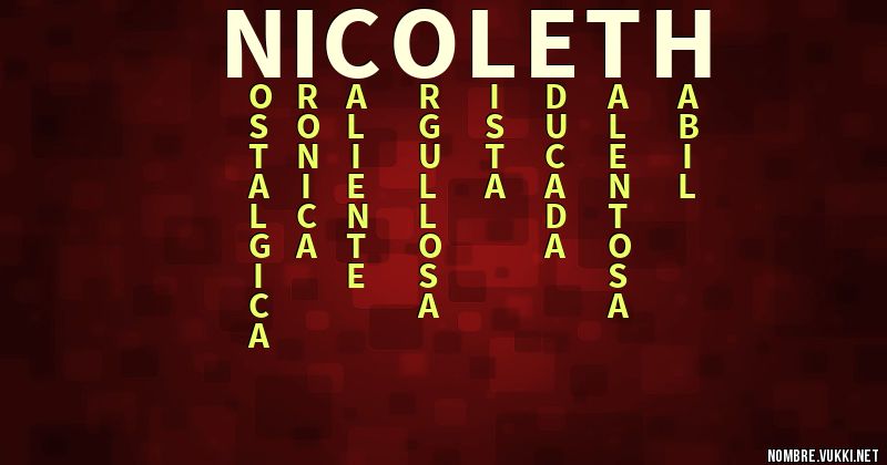 Acróstico nicoleth