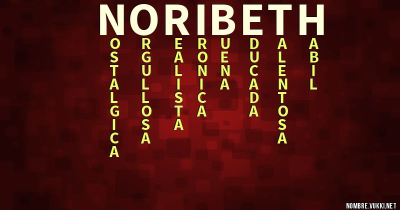 Acróstico noribeth