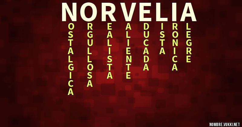 Acróstico norvelia