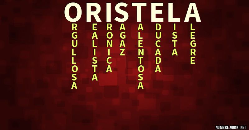 Acróstico oristela