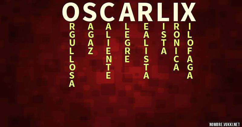 Acróstico oscarlix