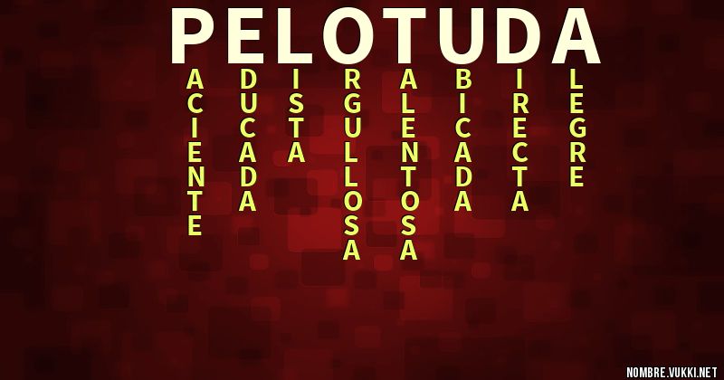 Acróstico pelotuda