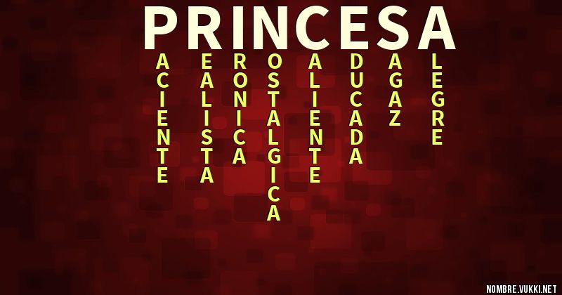 Acróstico princesa