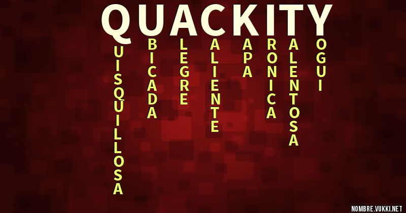 Acróstico quackity