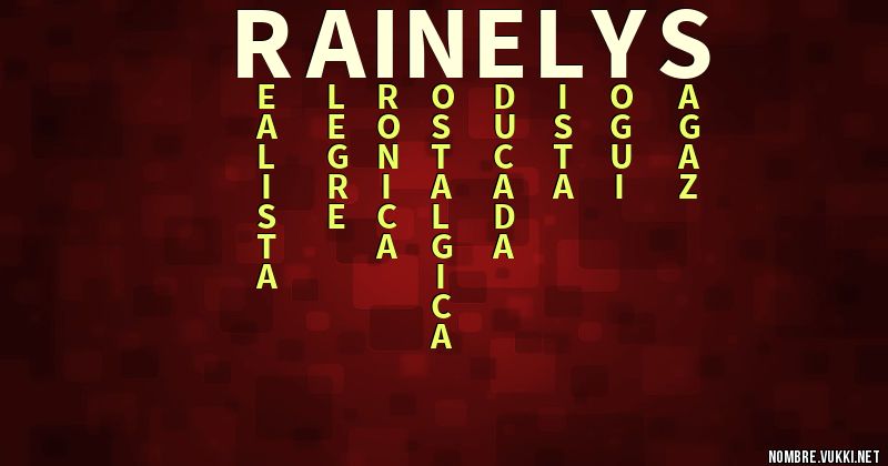 Acróstico rainelys