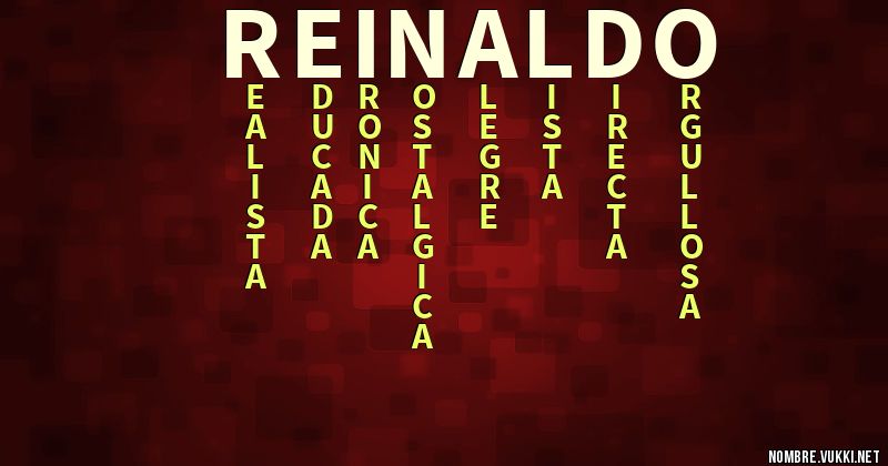 Acróstico reinaldo