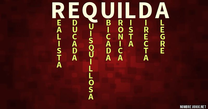 Acróstico requilda