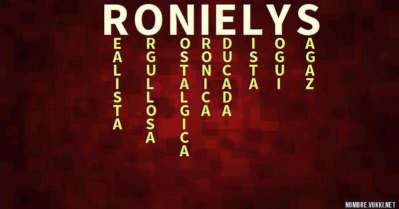 Acróstico ronielys