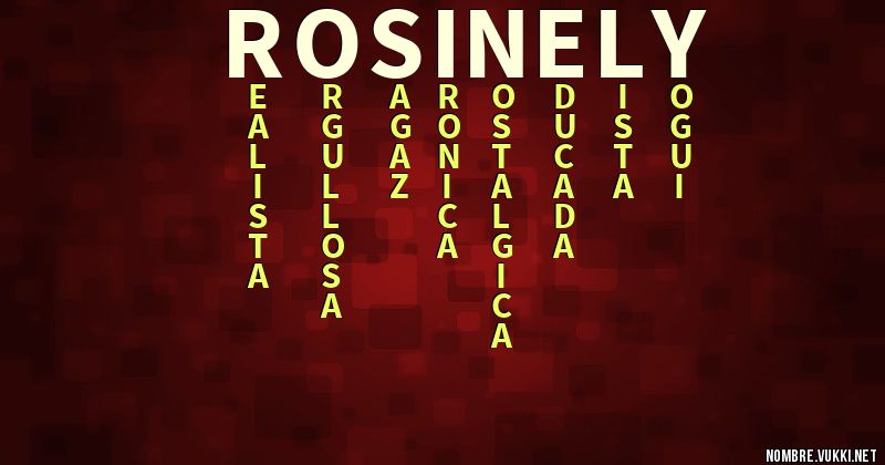 Acróstico rosinely