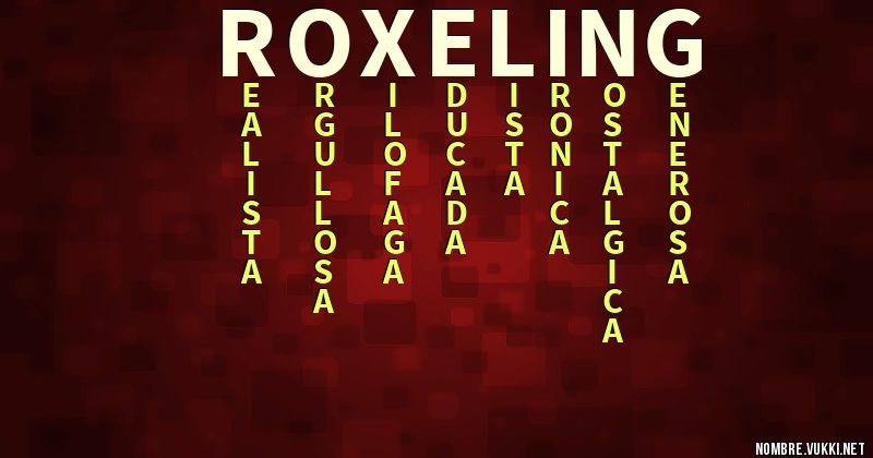 Acróstico roxeling
