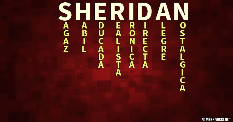 Acróstico sheridan
