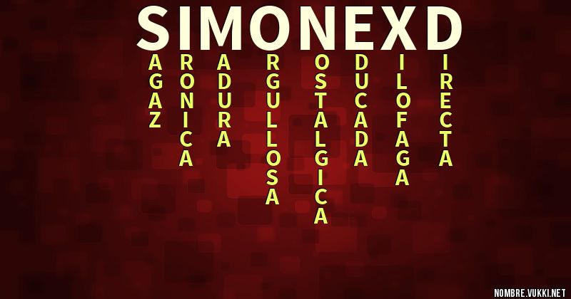 Acróstico simone xd