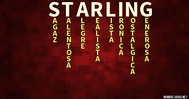 Acróstico starling