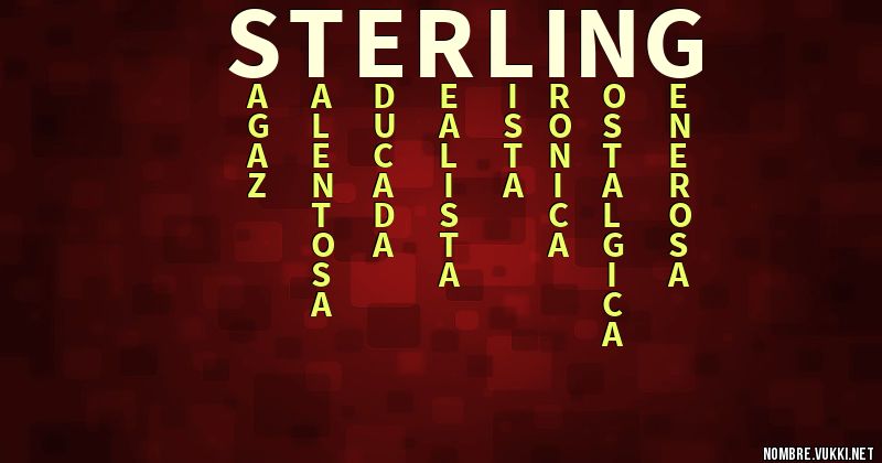 Acróstico sterling