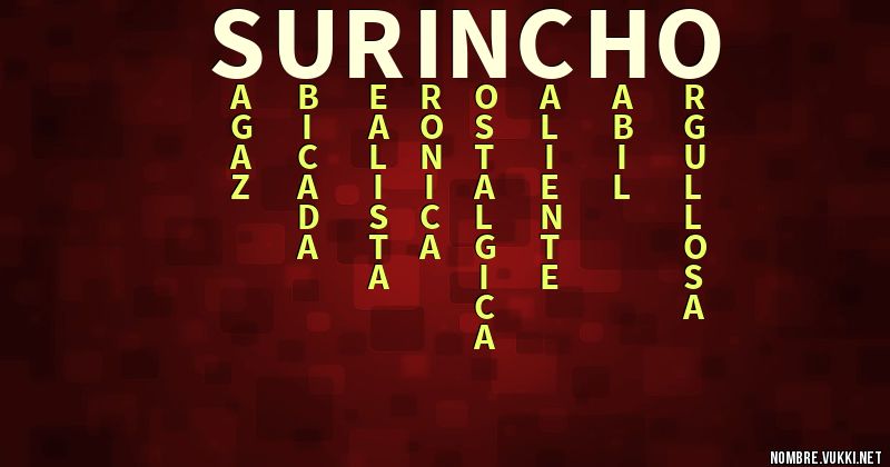 Acróstico surincho