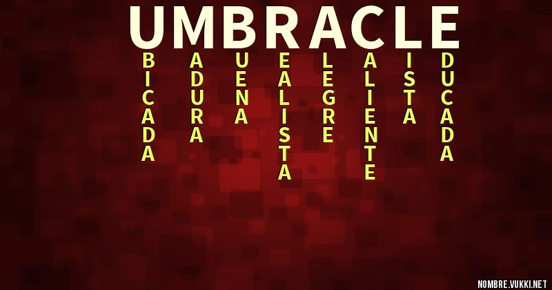 Acróstico umbracle