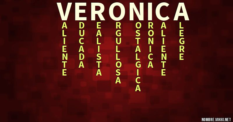 Acróstico veronica(