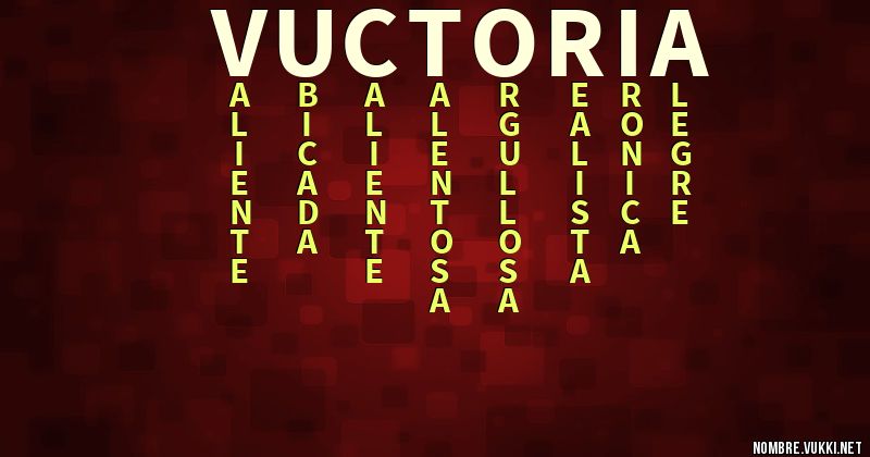 Acróstico vuctoria