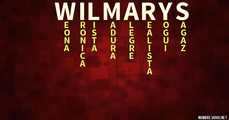 Acróstico wilmarys