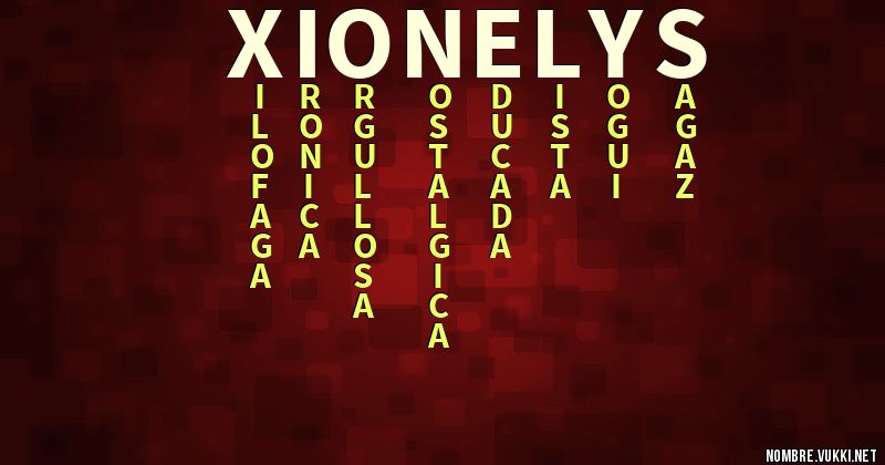 Acróstico xionelys