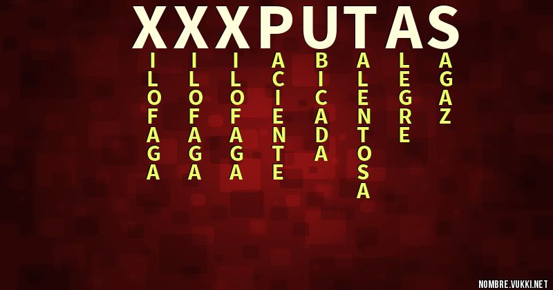 Acróstico xxxputas