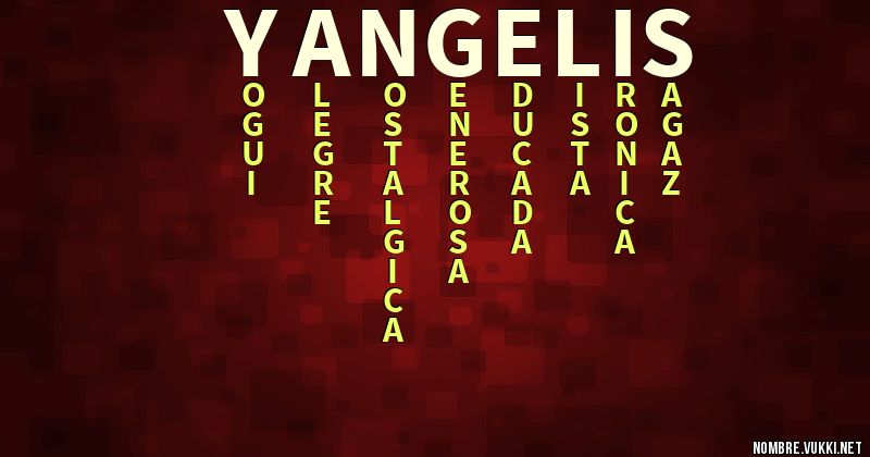 Acróstico yangelis