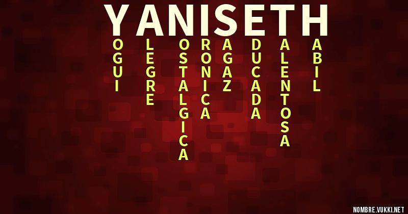 Acróstico yaniseth