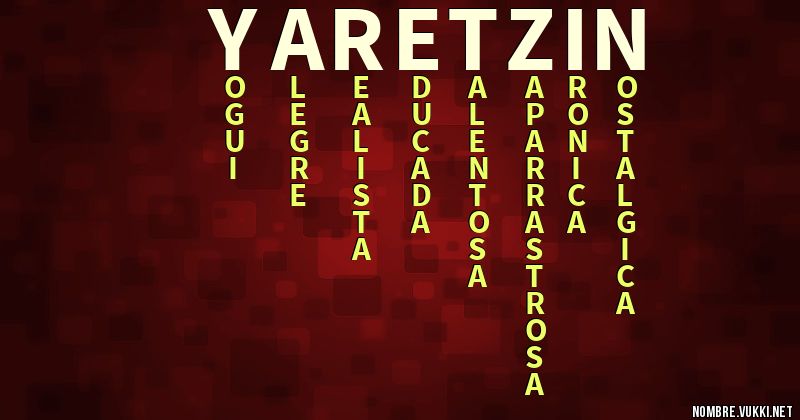 Acróstico yaretzin