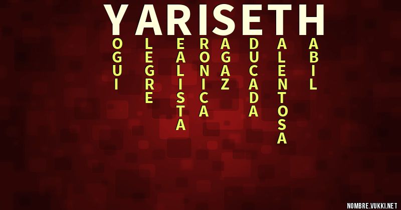 Acróstico yariseth