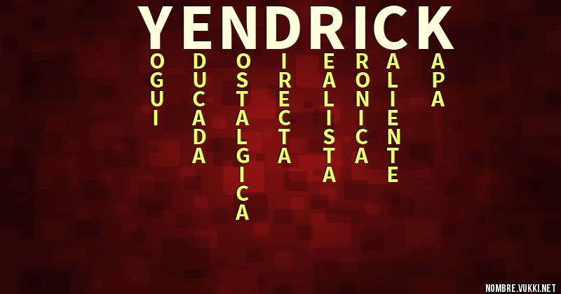Acróstico yendrick