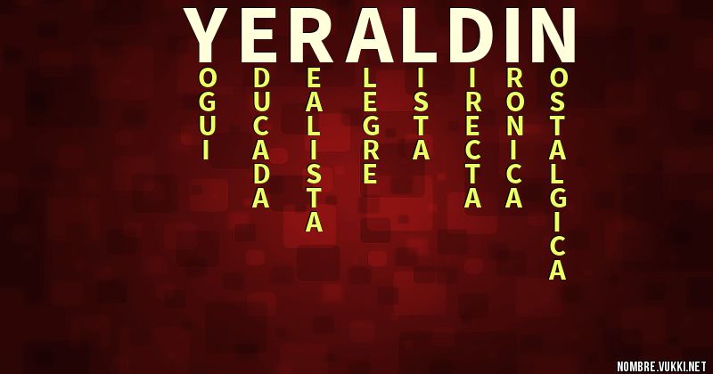 Acróstico yeraldin