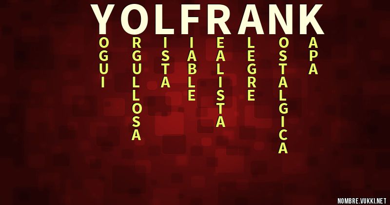 Acróstico yolfrank