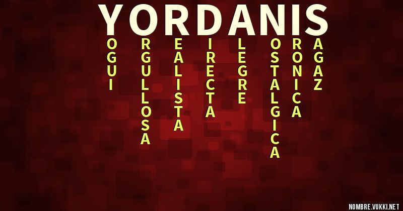 Acróstico yordanis