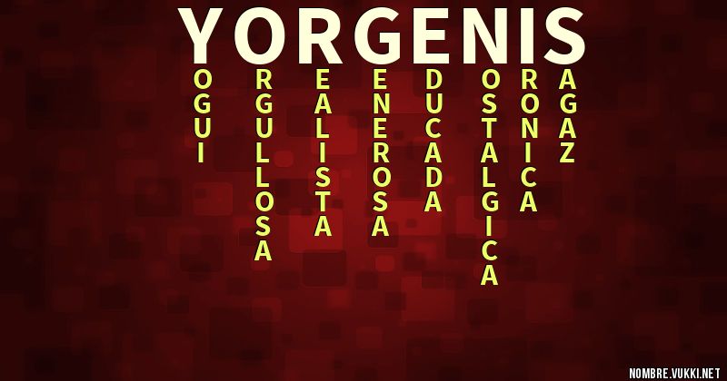 Acróstico yorgenis