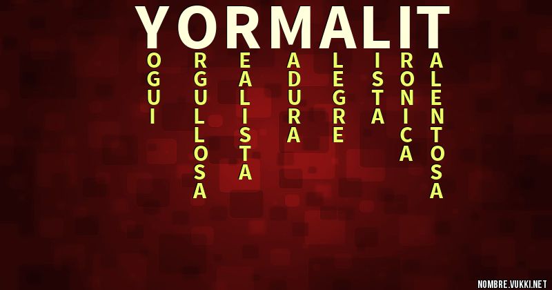 Acróstico yormalit