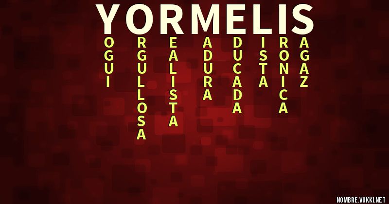 Acróstico yormelis