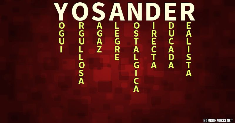 Acróstico yosander