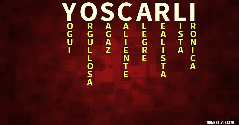 Acróstico yoscarli