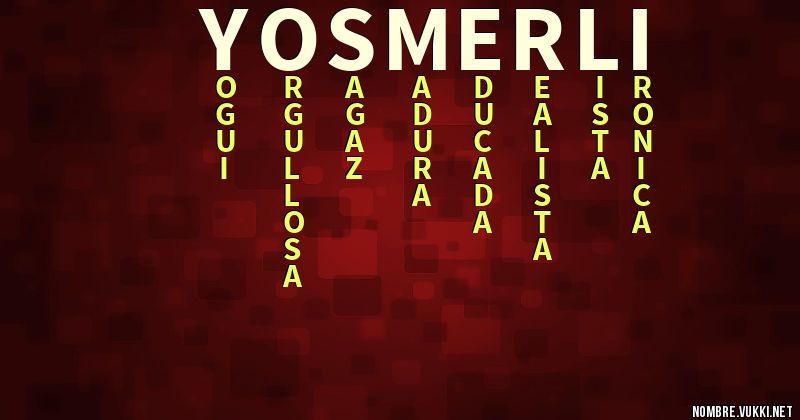 Acróstico yosmerli