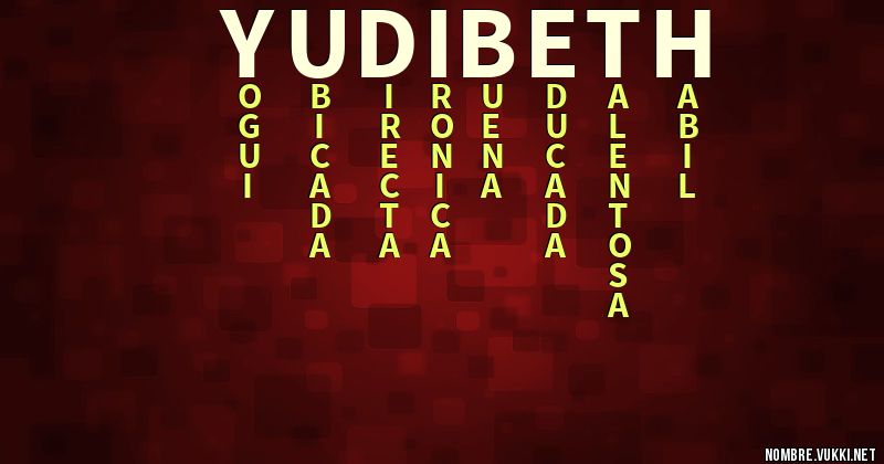 Acróstico yudibeth