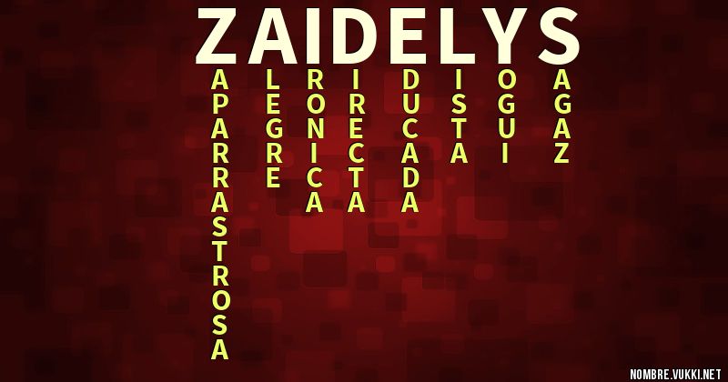 Acróstico zaidelys