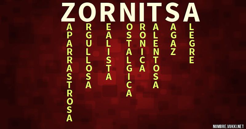 Acróstico zornitsa