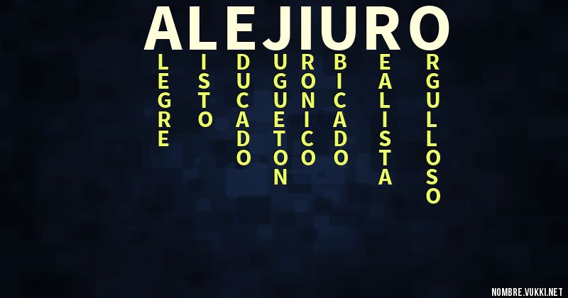 Acróstico alejiuro