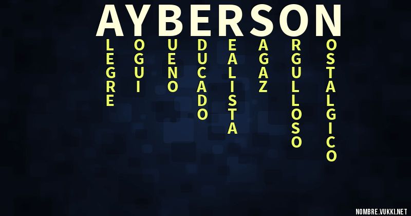 Acróstico ayberson